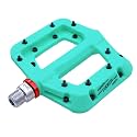 FOOKER MTB Pedals Mountain Bike Pedals 3 Bearing Non-Slip Lightweight Nylon Fiber Bicycle Platform Pedals for BMX MTB 9/16"