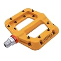 FOOKER MTB Pedals Mountain Bike Pedals 3 Bearing Non-Slip Lightweight Nylon Fiber Bicycle Platform Pedals for BMX MTB 9/16"