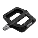 FOOKER MTB Pedals Mountain Bike Pedals 3 Bearing Non-Slip Lightweight Nylon Fiber Bicycle Platform Pedals for BMX MTB 9/16"