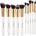 Set of 10 Professional Makeup Brushes Kit (BR-15C) - White