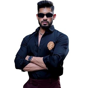 Foomer Green Paisley Printed Opaque Party Shirts