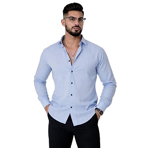 Foomer Green Paisley Printed Opaque Party Shirts