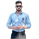 Foomer Green Paisley Printed Opaque Party Shirts