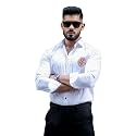 Foomer Green Paisley Printed Opaque Party Shirts
