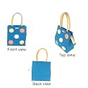 FOONTY Polka Popup Style Jute Lunch Bag Men and Women