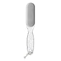 Foot File, Stainless Steel Foot Callus Remover, Double-Sided Pedicure Tool for Hard & Dead Skin, Long-Lasting Foot Scrubber for Smooth, Soft Feet (Transparent)