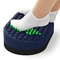 Foot Rest for Under Desk at Work, Home Office Foot Stool, Ottoman Foot Massager for Plantar Fasciitis Relief, Soft Silicone Footrests, Anti-Fatigue (Blue)