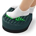 Foot Rest for Under Desk at Work, Home Office Foot Stool, Ottoman Foot Massager for Plantar Fasciitis Relief, Soft Silicone Footrests, Anti-Fatigue (Eucalyptus)