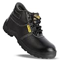 Foot Trends Black Safety Shoes with Steel