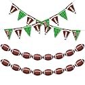 Football Banner Party Decorations,4Pcs Football Hanging Banner Set