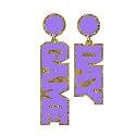 Football Bow Earrings for Women Game Day Football Mom Shirt Essentials Acrylic Cheer Dangle Earrings Game Day Outfits Accessories Sports Fans Jewelry Gift