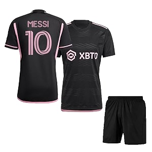 football soccer barce messi 10 jersey set football t-shirt with black shorts kid39s boy39s amp men39s