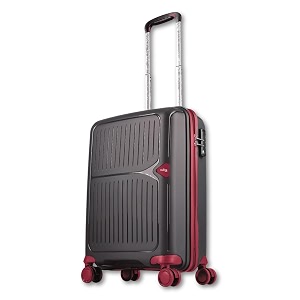footloose by vip head spin 8-wheel cabin hard case trolley bag brown