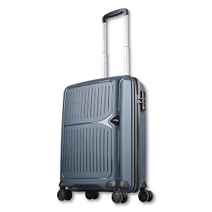 footloose by vip head spin 8-wheel cabin hard case trolley bag grey
