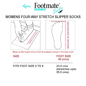 footmate silicone grip slipper socks for womens amp mens 2 pair pack  lightweight anti skidslip slippers sock for office home outdoor amp indoor  warm knitted booties  indian size 5 to 8 fitting