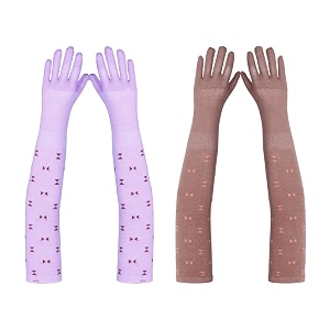 footmate womens summer sun protection hand gloves  cotton printed long sleeves gloves  full hand gloves for protection from sun burnheatpollution  stylish arm sleeves