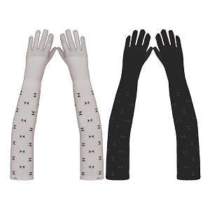 footmate womens summer sun protection hand gloves  cotton printed long sleeves gloves  full hand gloves for protection from sun burnheatpollution  stylish arm sleeves