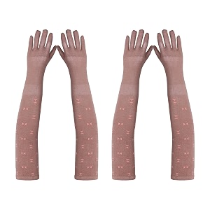 footmate womens summer sun protection hand gloves  cotton printed long sleeves gloves  full hand gloves for protection from sun burnheatpollution  stylish arm sleeves