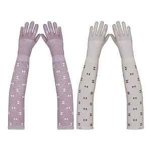 footmate womens summer sun protection hand gloves  cotton printed long sleeves gloves  full hand gloves for protection from sun burnheatpollution  stylish arm sleeves