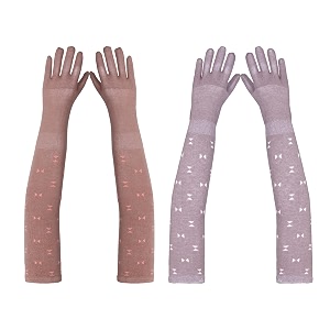 footmate womens summer sun protection hand gloves  cotton printed long sleeves gloves  full hand gloves for protection from sun burnheatpollution  stylish arm sleeves