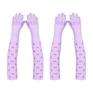footmate womens summer sun protection hand gloves  cotton printed long sleeves gloves  full hand gloves for protection from sun burnheatpollution  stylish arm sleeves