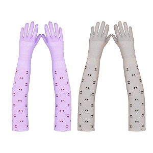 footmate womens summer sun protection hand gloves  cotton printed long sleeves gloves  full hand gloves for protection from sun burnheatpollution  stylish arm sleeves