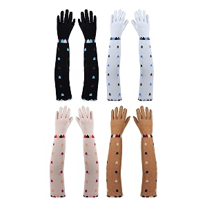 footmate womens summer sun protection hand gloves  cotton printed long sleeves gloves  full hand gloves for protection from sun burnheatpollution  stylish arm sleeves