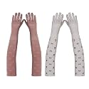 Footmate Women’s Summer Sun Protection Hand Gloves – Cotton Printed Long Sleeves Gloves | Full Hand Gloves for Protection from Sun Burn/Heat/Pollution | Stylish Arm Sleeves