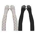 Footmate Women’s Summer Sun Protection Hand Gloves – Cotton Printed Long Sleeves Gloves | Full Hand Gloves for Protection from Sun Burn/Heat/Pollution | Stylish Arm Sleeves