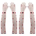 Footmate Women’s Summer Sun Protection Hand Gloves – Cotton Printed Long Sleeves Gloves | Full Hand Gloves for Protection from Sun Burn/Heat/Pollution | Stylish Arm Sleeves
