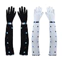 Footmate Women’s Summer Sun Protection Hand Gloves – Cotton Printed Long Sleeves Gloves | Full Hand Gloves for Protection from Sun Burn/Heat/Pollution | Stylish Arm Sleeves