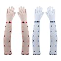 Footmate Women’s Summer Sun Protection Hand Gloves – Cotton Printed Long Sleeves Gloves | Full Hand Gloves for Protection from Sun Burn/Heat/Pollution | Stylish Arm Sleeves