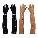 Footmate Women’s Summer Sun Protection Hand Gloves – Cotton Printed Long Sleeves Gloves | Full Hand Gloves for Protection from Sun Burn/Heat/Pollution | Stylish Arm Sleeves
