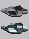 Footox Slippers for Men | Slides for Men | Clogs for Men | Flipflop for Men Men Slippers (Grey, Green , 7)