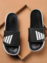 Footox Slippers for Men | Slides for Men | Clogs for Men | Flipflop for Men Men Slides (Black, White , 7)