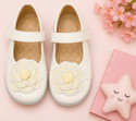 footpedia Girls Velcro Flats