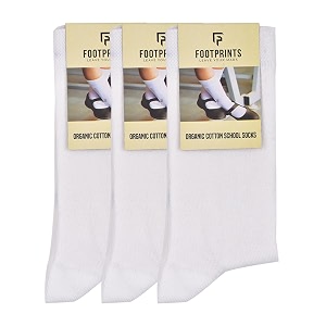 FOOTPRINTS Kids Organic Cotton School Socks -