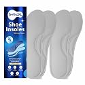 Footvital Memory Foam Shoe Insoles for Men and Women | Soft Cushioned Inserts for Long Standing and Walking | Supports Heel and Arch | Shock Absorbing | Moisture Absorbing | Lightweight Washable Insoles for All Shoes | 2 Pair