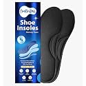 Footvital Memory Foam Shoe Insoles for Men and Women | Soft Cushioned Inserts for Long Standing and Walking | Supports Heel and Arch | Shock Absorbing | Moisture Absorbing | Lightweight Washable Insoles for All Shoes | 2 Pair