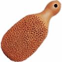Footvital Natural Pumice Foot Scrubber – Pedicure Foot File for Dead Skin & Callus Removal, Foot Exfoliating Scrubber for Cracked Heels & Rough Feet – Foot Care Pedicure Tool with Handle