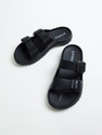 Forca by Lifestyle Men Flip Flops (Black , 7)
