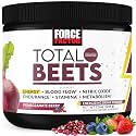 Force Factor Total Beets Energy Drink Mix, Superfood Beet Root Powder with Nitrates to Boost Energy and Support Circulation, Blood Flow, Nitric Oxide and Stamina, Heart Health Supplement, 30 Servings