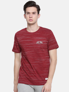 Force NXT Self Design Men Round Neck