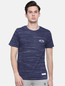 Force NXT Self Design Men Round Neck
