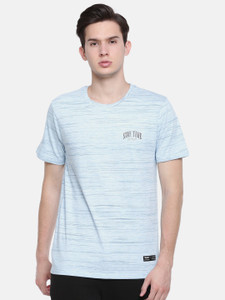 Force NXT Self Design Men Round Neck