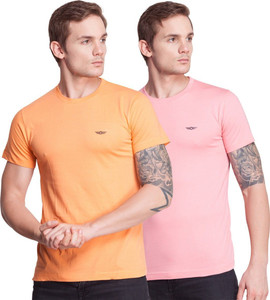 Force NXT Solid Men Round Neck Pink