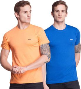 Force NXT Solid Men Round Neck Blue