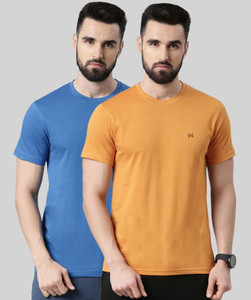 Force NXT Solid Men Round Neck Multicolor