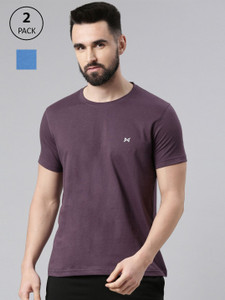 Force NXT Solid Men Round Neck Multicolor