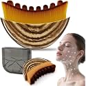 Force24 - Lymphatic Contour Face Brush for Sculpting & Drainage – Facial Massager for Jawline, Chin & Neck – Reduces Puffiness, Promotes Detox & Lift – Soft Bristles, Improves Skin Glow, Includes Travel Case